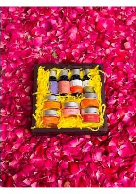 Anahata Multicolor Organics Face and Body Glow Gift Set Natural Skincare