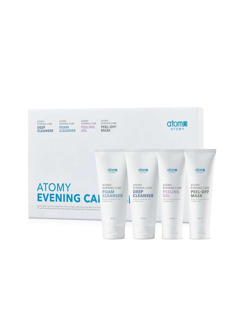 Orielle White Atomy Evening Care Skincare Set Deep Cleanser Foam Cleanser Peeling Gel Peel Off Mask - Indya