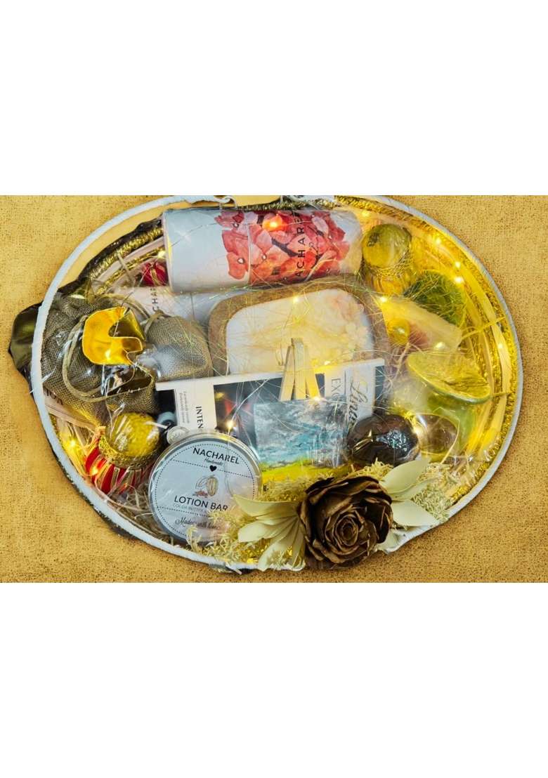 Nacharel Multicolor Rajshree Diwali Gift Hamper Healthy Luxury Festive Gift - Indya