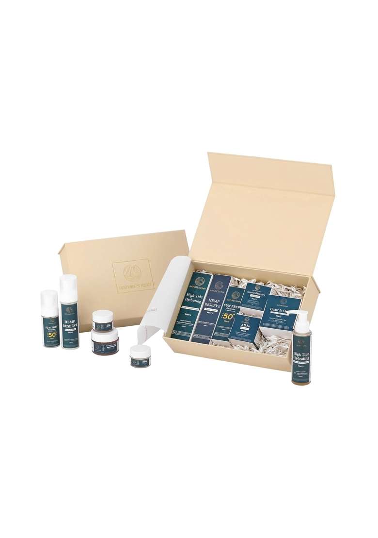 Natures Kinn Mens Skincare Gift Set Complete Daily Face Care Kit for Men - Indya