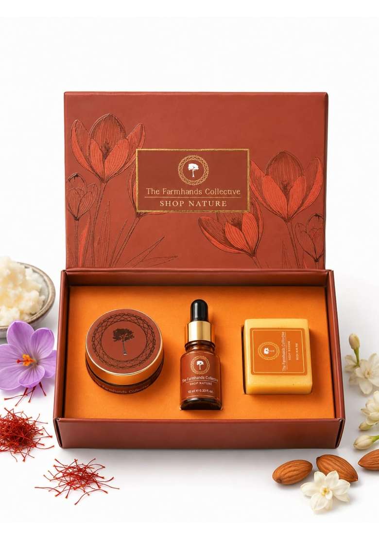 The Farmhands Collective Ayurvedic Skincare and Handmade Soap Gift Set for Women - Indya