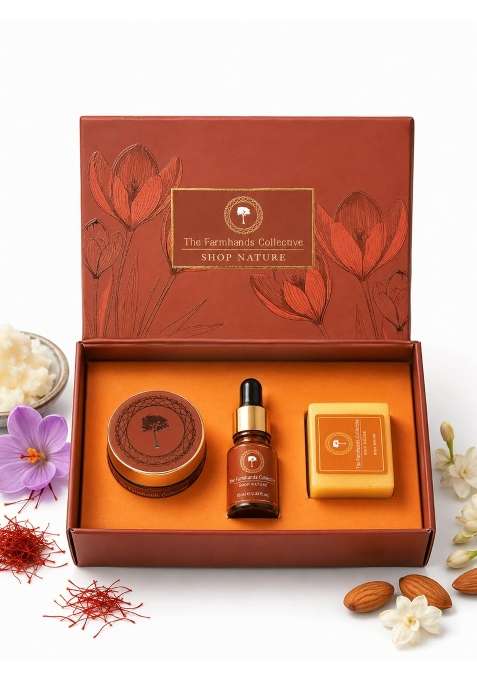 The Farmhands Collective Ayurvedic Skincare and Handmade Soap Gift Set for Women