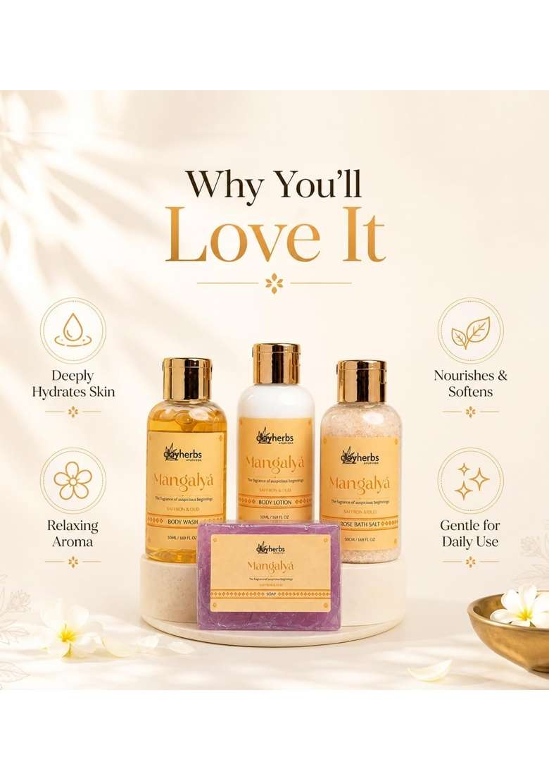 Clayherbs Luxury Spa Gift Set for Men and Women Premium Bath and Body Care Gift Hamper - Indya