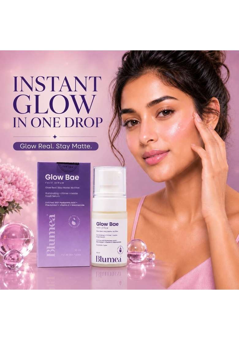 Blumea Triple Serum Glow Green Skincare Combo Radiance C Plus Glow Face Serum Plus Lavender Bloom Pack of 3 - Indya