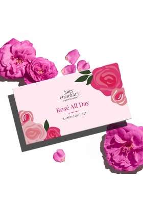Juicy Chemistry Rose All Day Gift Box Face Body and Lip Care Kit