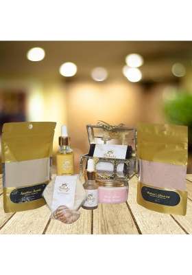 Schatz Navratri Glow Hamper 9 in 1 Natural Skincare and Beauty Gift Set