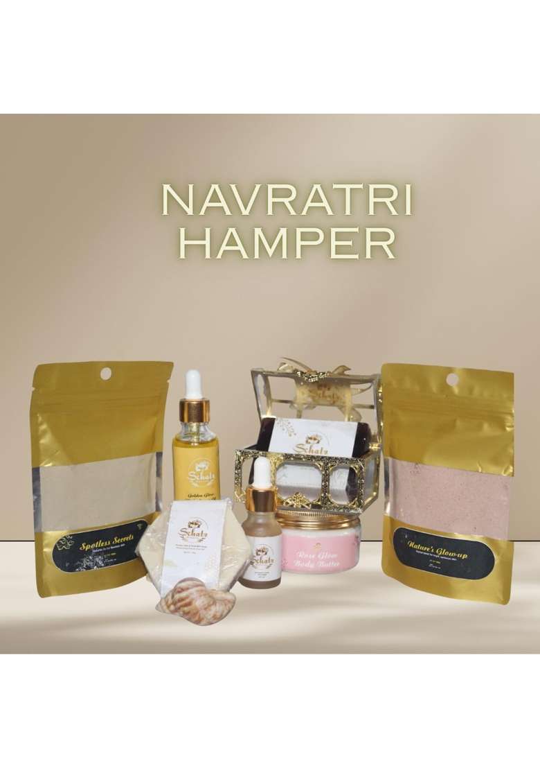 Schatz Navratri Glow Hamper 9 in 1 Natural Skincare and Beauty Gift Set - Indya