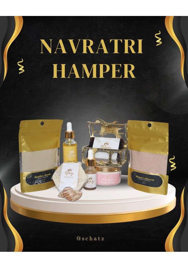 Schatz Navratri Glow Hamper 9 in 1 Natural Skincare and Beauty Gift Set - Indya