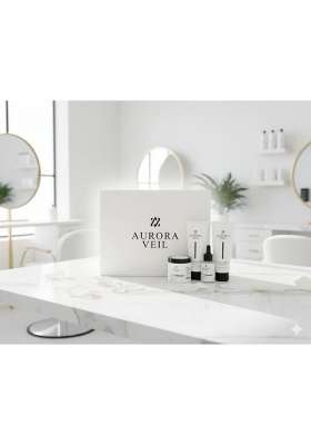Aurora Veil Luxury Skincare Gift Set Premium Beauty Collection with Cleanser Face Pack Creams and Serums