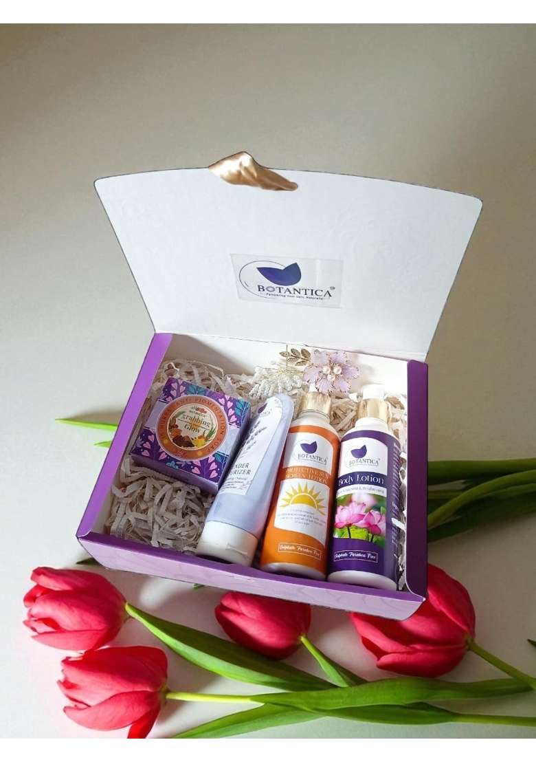 Botantica Morning Bloom Gift Box Gift Set for Face and Body Pack of 4 - Indya
