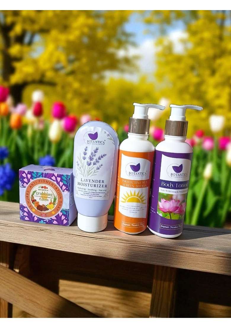 Botantica Morning Bloom Gift Box Gift Set for Face and Body Pack of 4 - Indya