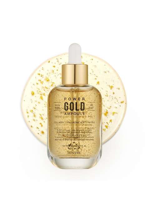 Eunyul Power Repair Gold Ampoule 50ML Korean Skincare Cosmetics 24K Gold Serum and Propolis Skin Care for Skin