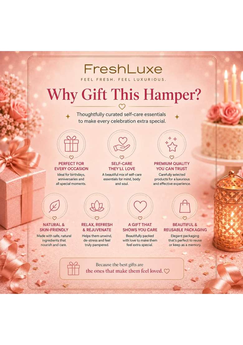 Freshluxe Anniversary Gift Hamper for Women Wedding Hamper for Wife - Indya