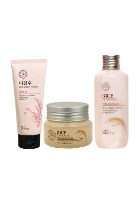 The Face Shop Brightening Combo for Dry Skin Pack of 3