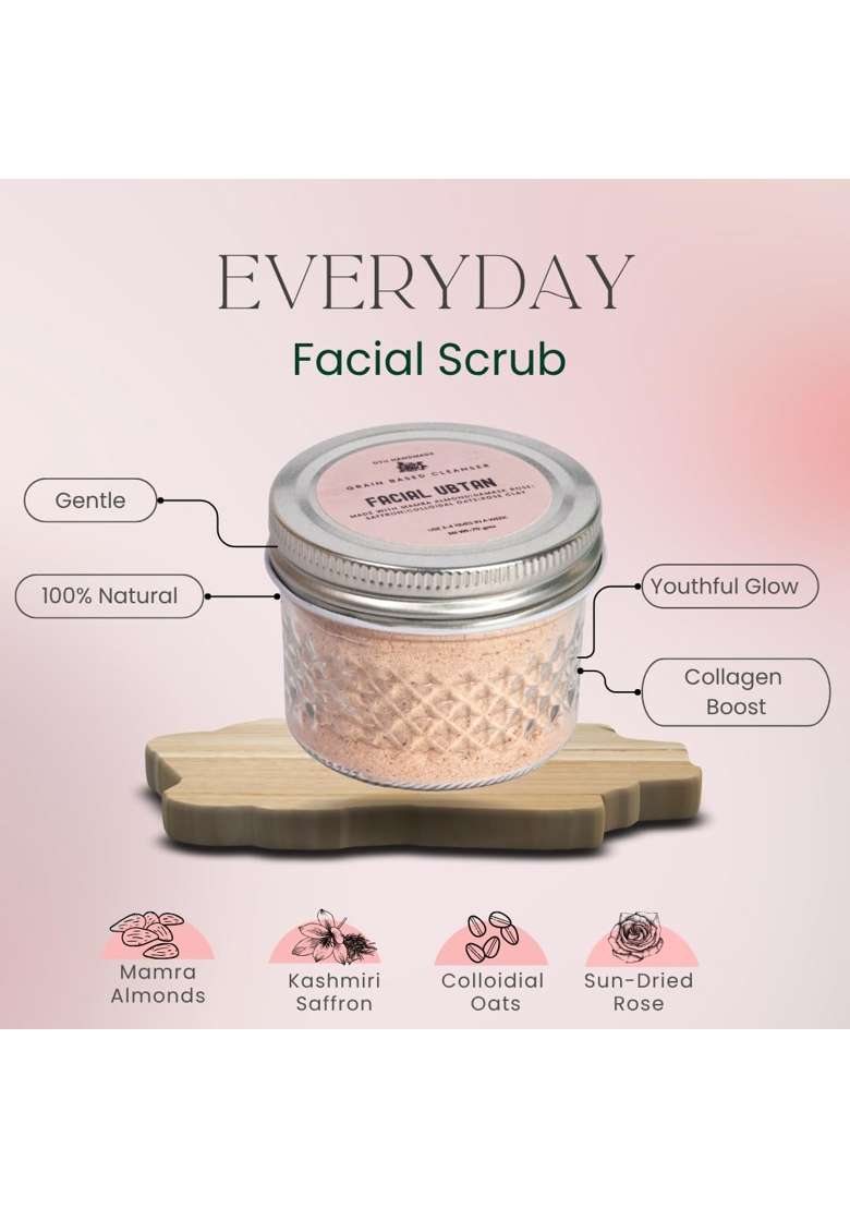 DYU Handmade Rose Glow Luxury Bath and Body Care Gift Set Detan Face Scrub Pack of 4 - Indya