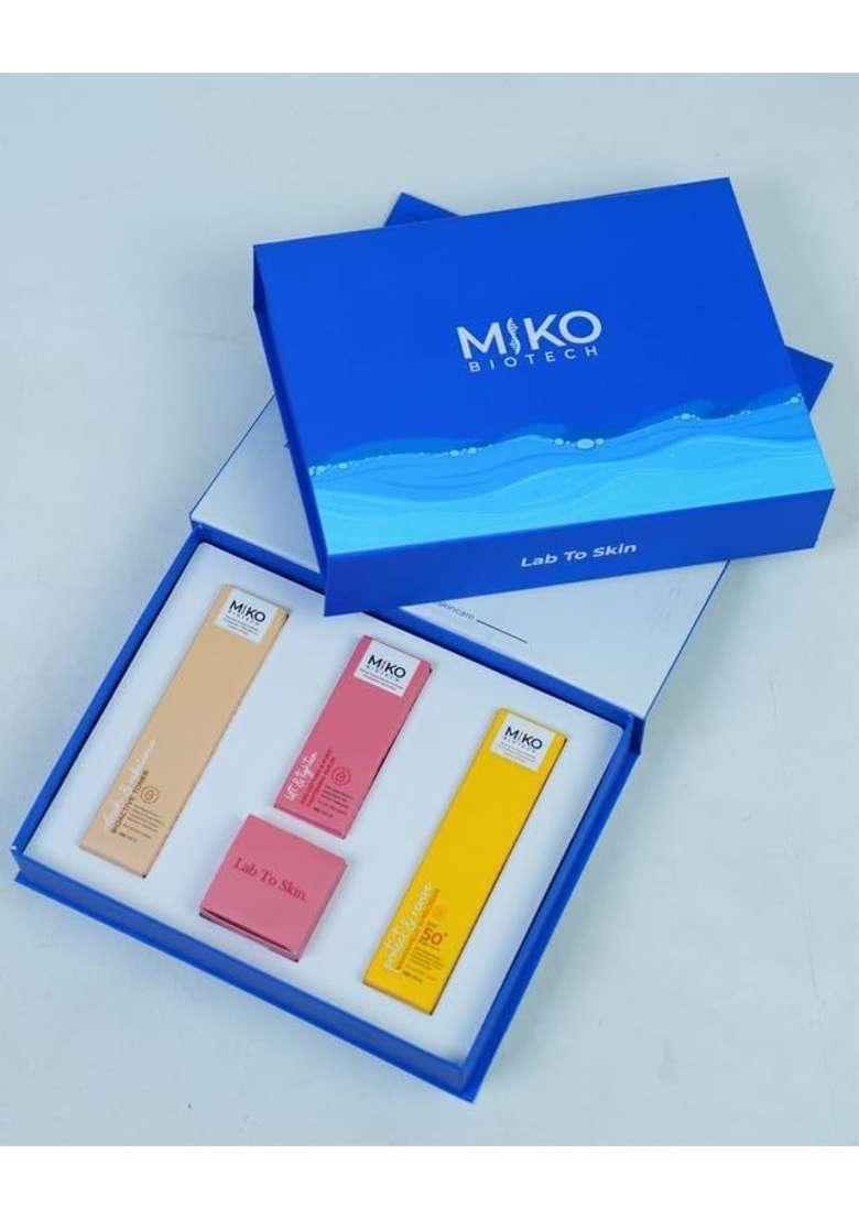 MIKO Biotech Complete Anti Aging Kit Radiance Serum Hydrating Moisturizer - Indya
