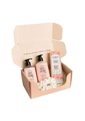 The Knot Company Premium Skincare Gift Hamper for Women Love Story Sunscreen and Scrunchies