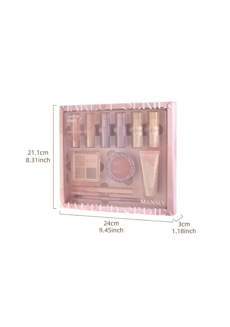 Bnf 11Pcs Cosmetics Set BB Cream Makeup Gift Box Set for Festival Dating Meeting - Indya