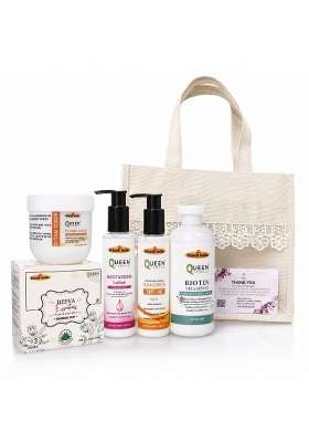 Queen Temple Khadi India Beauty and Self Care Gift Hamper for Women and Men D Tan Scrub Handmade Soap
