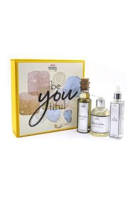 Naima Clarifying Facial Care Gift Box Quirky Series with Anti Acne Face Oil 100ML Herbal Detox Facewash 150ML