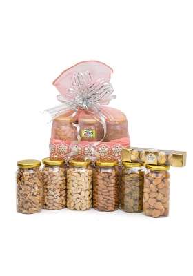 VT REAL Nutri Dry Fruits Gift Hamper Gift Basket Box Combo Pack Dry Fruit and Nut Square Gift Box