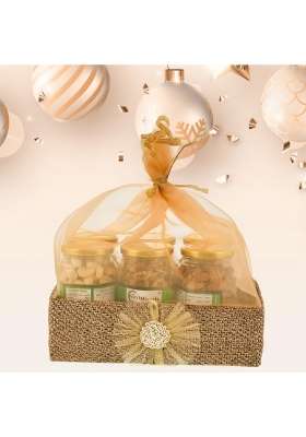 Nutri Miracle New Year Dry Fruits Gift Box Celebration Hamper for Office and Home