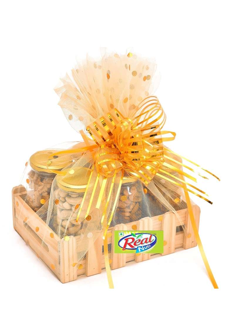 VT REAL Nutri Dry Fruits Healthy Delight Gift Hamper Box 1 Point 5KG Pack of 6 - Indya