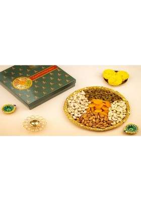 Browntree Wire Mesh Dry Fruits Basket 9 Inch Cashew Almonds Raisins Pista Apricots
