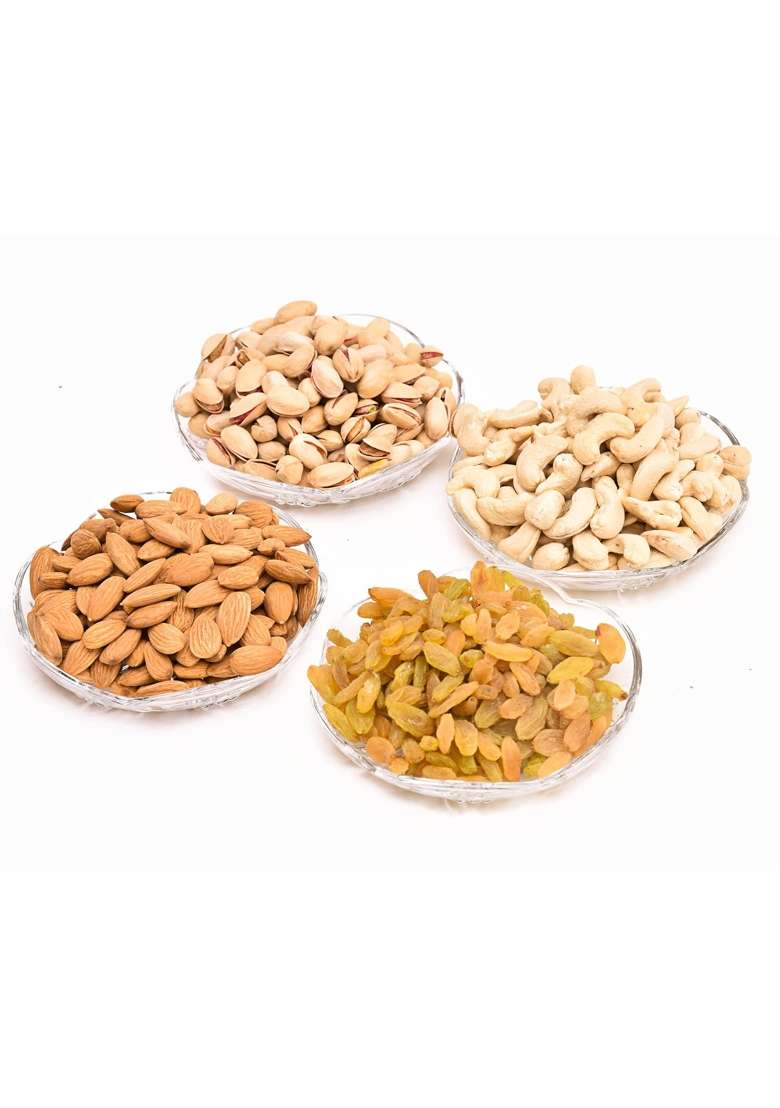 VT REAL Nutri Dry Fruit and Nut and Radha Krishan Ji Show Peace Gift Box Pack Hamper Diwali Rakhi Christmas - Indya