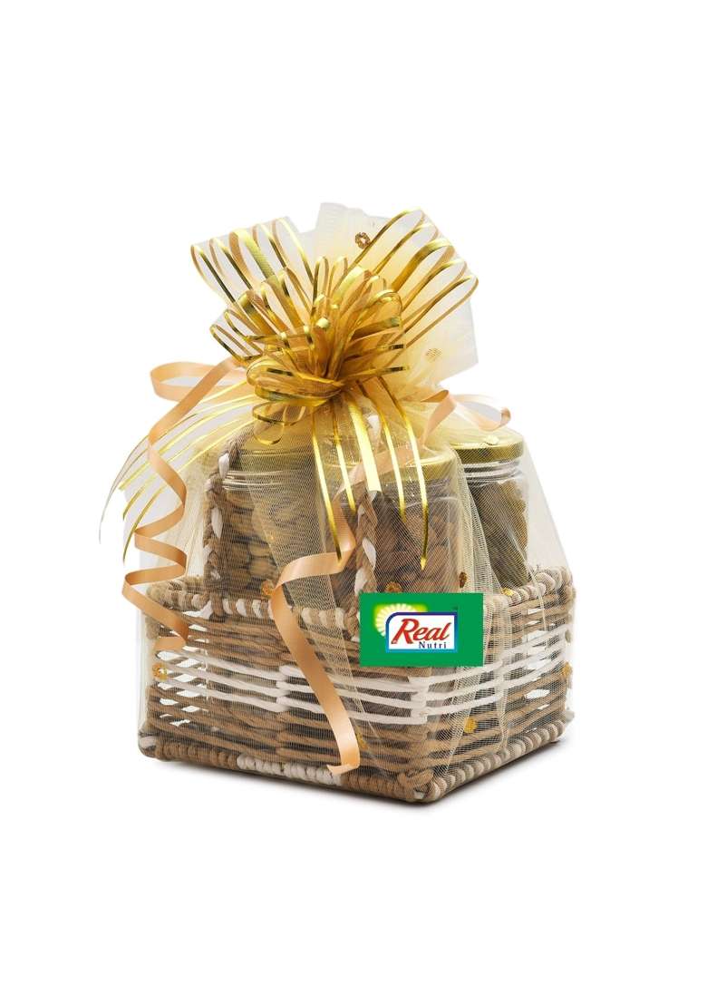 VT REAL Nutri Dry Fruit and Nut and Radha Krishan Ji Show Peace Gift Box Pack Hamper Diwali Rakhi Christmas - Indya