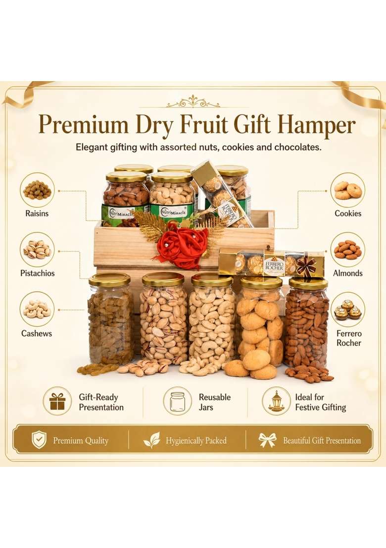 Nutri Miracle Diwali Corporate Gift Hamper for Employees and Clients - Indya