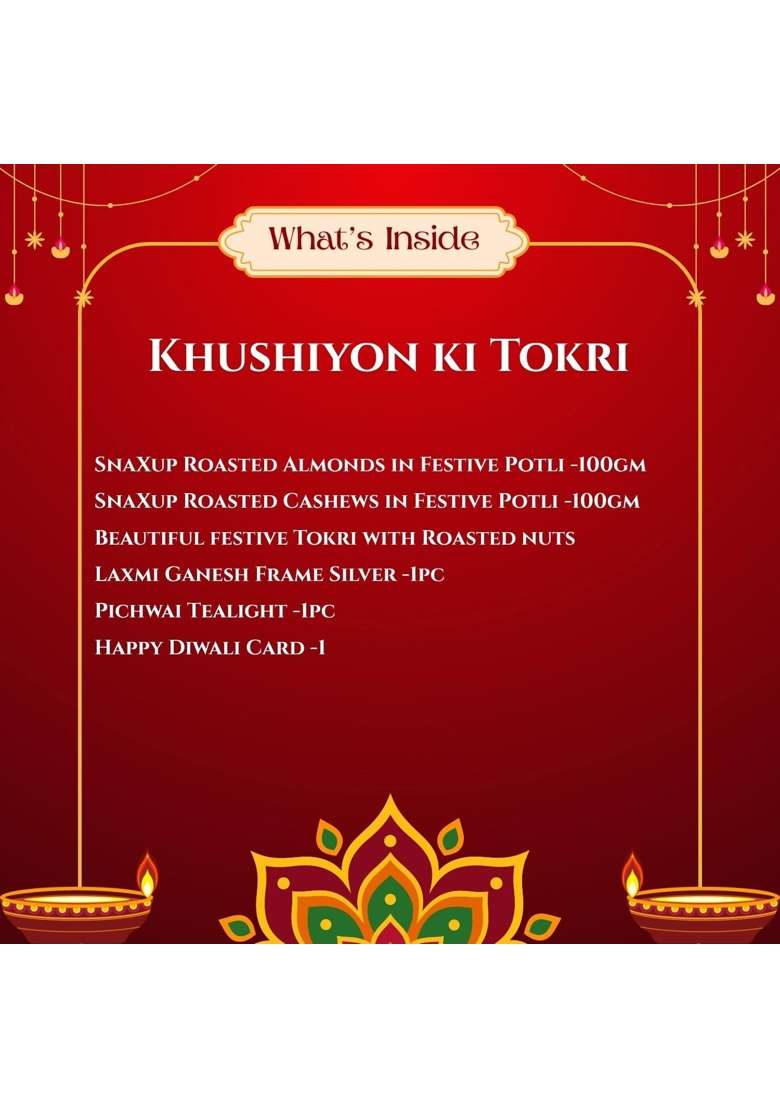 Snaxup Khushiyon Ki Tokri Premium Diwali Gift Hamper - Indya