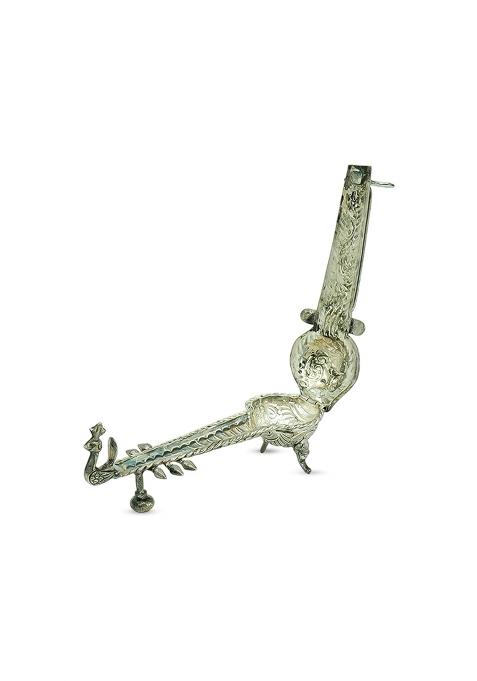 Romeojaan Enterprises German Silver Peacock Mouth Freshener Holder Box for Home Decor and Gifting