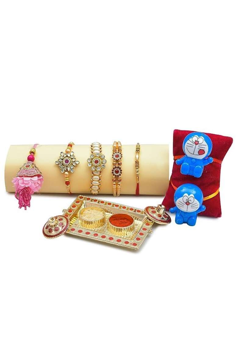 Vt Real Nutri Rakhi Dry Fruit Gift Hamper Gift Baske Box for Brother Bhai Bhabhi Kids I Dry Fruits I Mixed - Indya