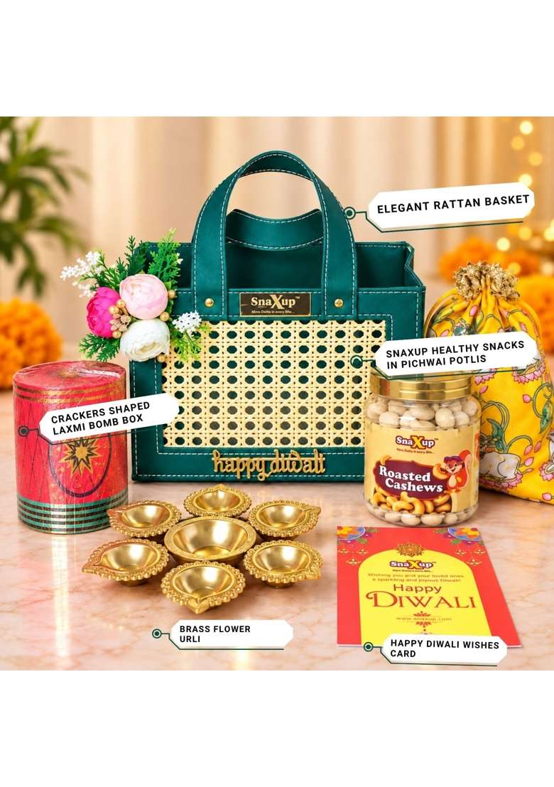 Snaxup Diwali Dhamaka Hamper Premium Gift Hamper - Indya
