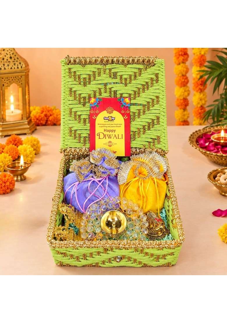 Snaxup Shubh Deepawali Hamper Premium Diwali Gift Hamper - Indya