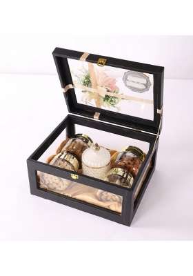 Nutty Delights Multicolor Vintage Charm Hamper Premium Festive Gift Hamper with 4 Dry Fruit Jars