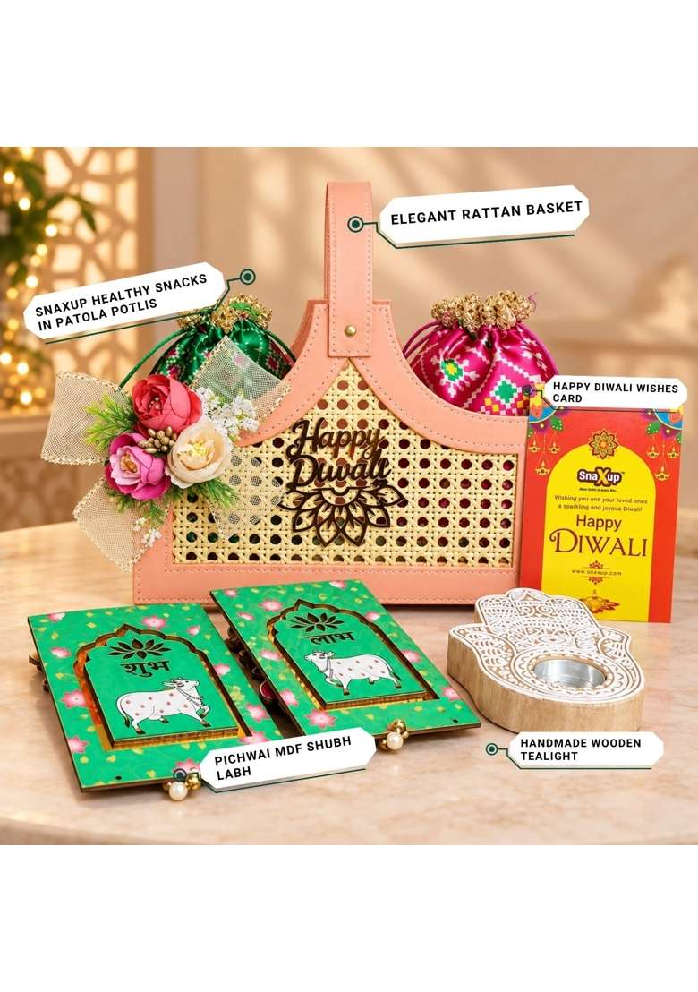 Snaxup Jhilmil Diwali Hamper Premium Diwali Gift Hamper - Indya