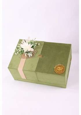 Nutty Delights the Royal Box Premium Festive Gift Hamper with Dry Fruit Jars and Silver Peacock