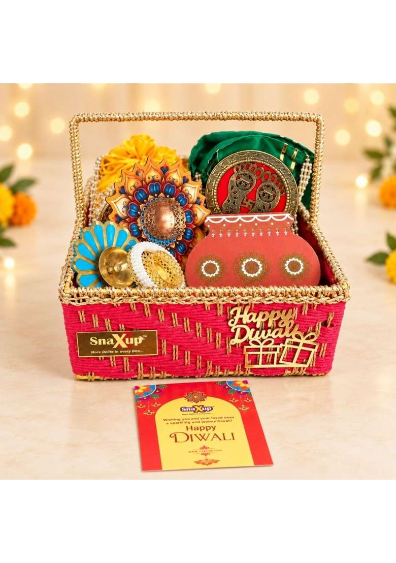 Snaxup Shahi Diwali Hamper Premium Diwali Gift Hamper - Indya