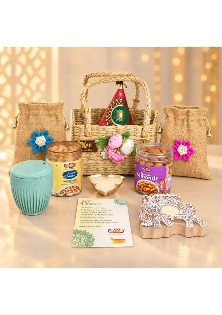 Snaxup Eco Friendly Uphaar Premium Diwali Gift Hamper - Indya