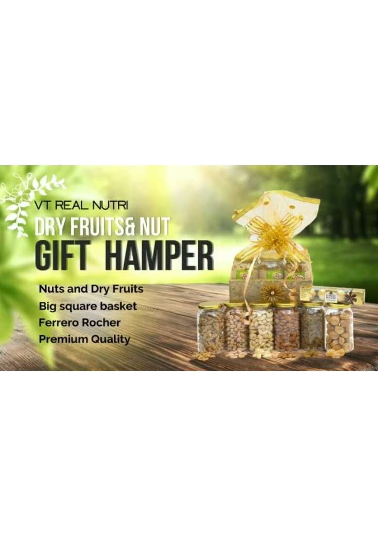 VT REAL Nutri Diwali Dry Fruits Gift Hamper Gift Pack Basket Gift Hamper for Diwali - Indya