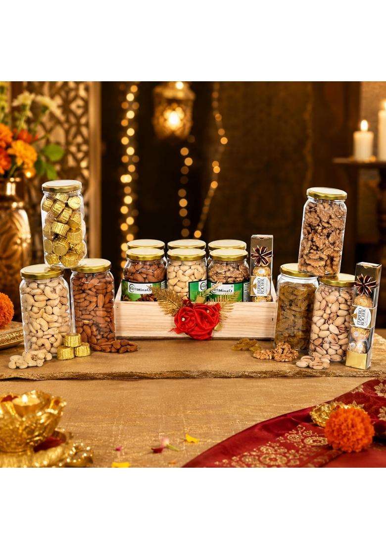 Nutri Miracle Diwali Dry Fruit Chocolate Gift Pack for Clients and Employees - Indya