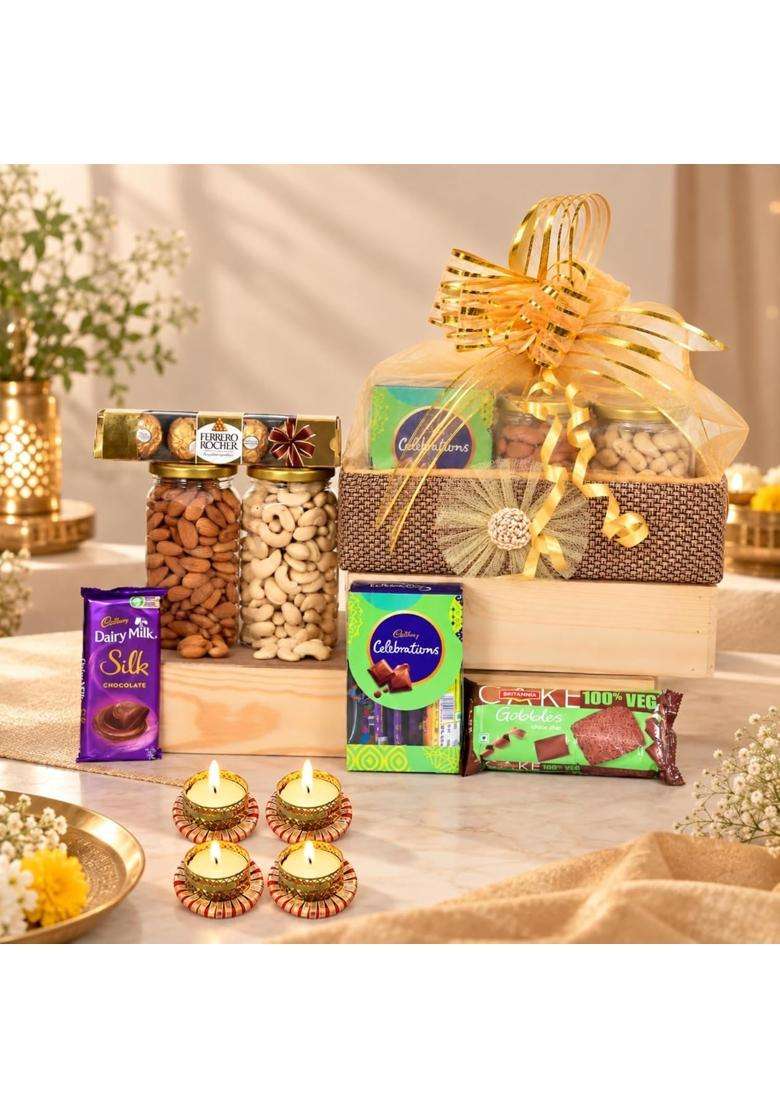 Nutri Miracle Diwali Dry Fruits Gift Hampers for Corporate Employees - Indya