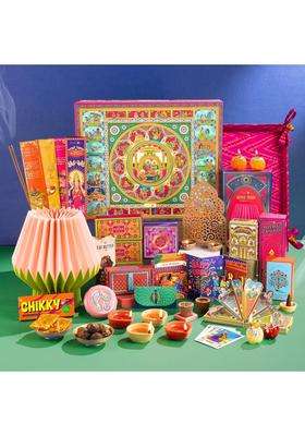 Phool Blue Ramayana Diwali Gift Box 2026 Premium Diwali Gift Hamper for Family Friends and Corporate Gifting