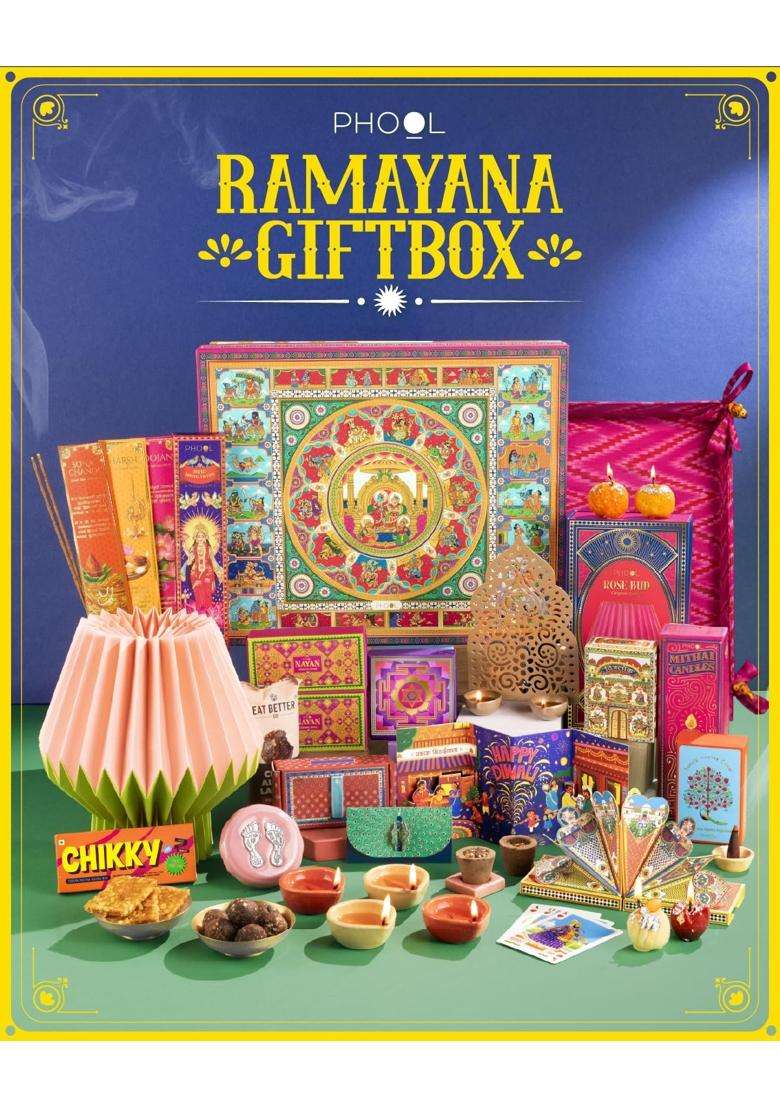 Phool Blue Ramayana Diwali Gift Box 2026 Premium Diwali Gift Hamper for Family Friends and Corporate Gifting - Indya