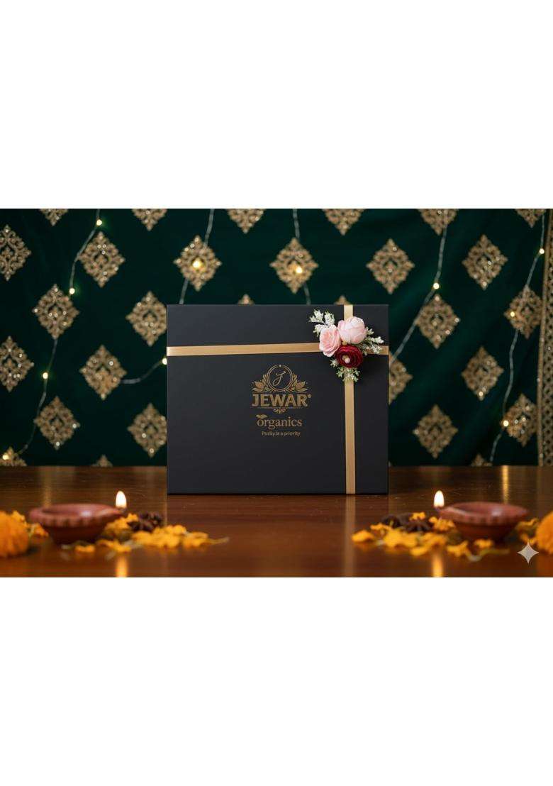 Jewar Organic Gift Hamper for Diwali Healthy Snacks Dry Fruits Nuts - Indya