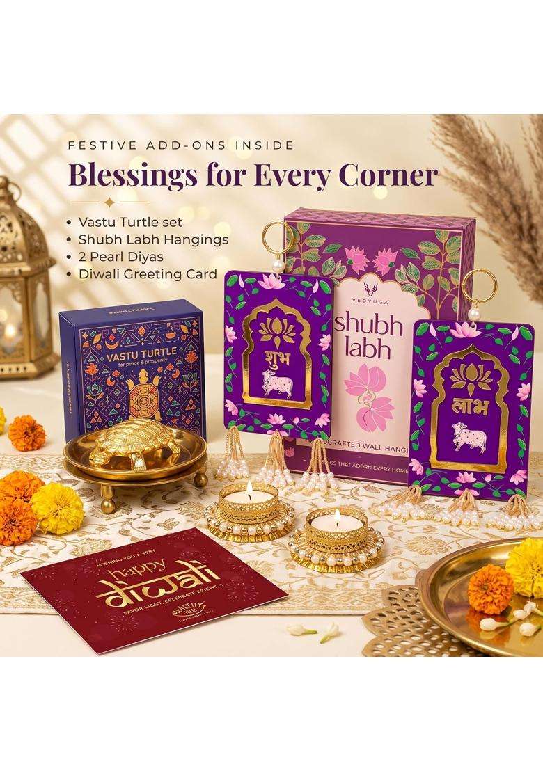 Healthy Treat Diwali Dhamaka Gift Hamper Premium Festive Gift Box with Healthy Roasted Snacks - Indya