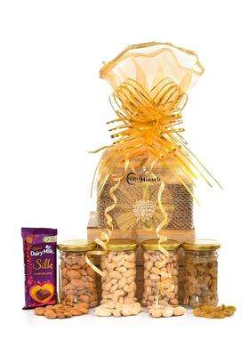 Nutri Miracle Diwali Gift Hamper for Family and Friends Dry Fruits Gift Basket for Corporate Employees