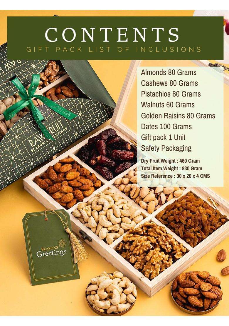 Hyperfoods Dry Fruits Gift Pack Dryfruits Gifts for Employees Dry Fruits Gift Pack Hampers Pack of 6 - Indya